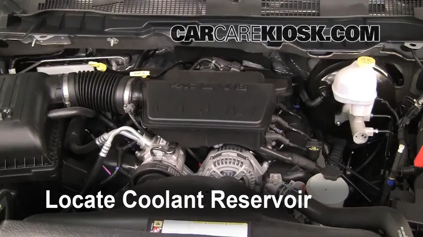 2011 Ram 1500 SLT 4.7L V8 FlexFuel Crew Cab Pickup Coolant (Antifreeze) Add Coolant
